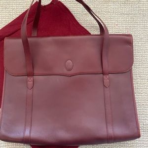 Must De Cartier Paris vintage burgundy bag